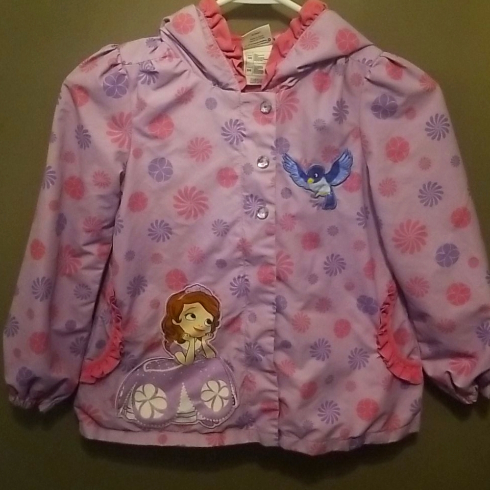 Girl's Disney Sofia Rain Jacket